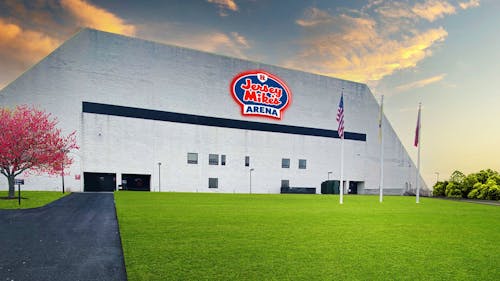 Jersey Mike's Subs will have signage in and around the arena, which is home to a number of sports.  – Photo by Scarletknights.com