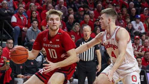 Senior guard Cam Spencer and the Rutgers men's basketball team will look to extend their winning streak when they travel to the Breslin Center to take on Michigan State.
 – Photo by null