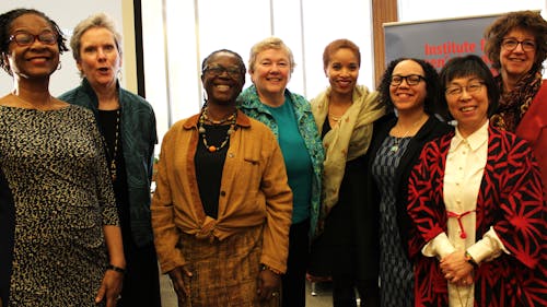 “From Exclusion to Inclusion” was a symposium hosted at Rutgers on Tuesday where researchers discussed the lives of women at the University over the years. – Photo by Chloe Coffman