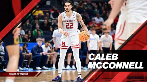 Fifth-year senior guard Caleb McConnell has been a defensive warrior in his five years playing for the Rutgers men's basketball team and has etched his name in Scarlet Knights (18-13, 10-10) history. – Photo by Ice You