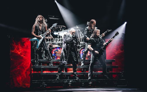 Metal band Judas Priest recently released their 19th studio album, expanding their release dates over 50 years. – Photo by @judaspriest / X.com