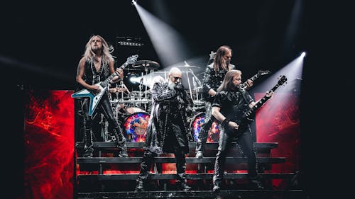 Metal band Judas Priest recently released their 19th studio album, expanding their release dates over 50 years. – Photo by @judaspriest / X.com