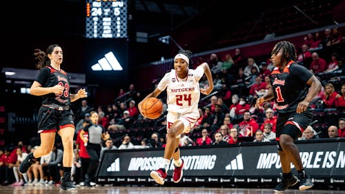 Freshman guard Lisa Thompson had a team-leading 16 points in the Rutgers women’s basketball team’s victory against Saint Francis.  – Photo by Evan Leong