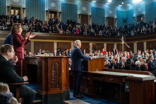 President Joseph R. Biden Jr. addressed a joint session of congress on Tuesday detailing the state of the country.
 – Photo by @POTUS / Twitter