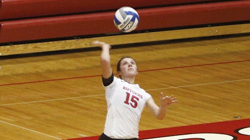 Junior libero Ali Schroeter is one of seven players who came to Rutgers from California. Only one Knight is from New Jersey. – Photo by File Photo