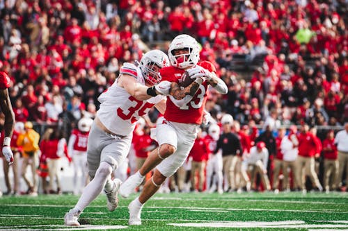 Senior wide receiver Christian Dremel will be a leader of the Rutgers football team's wide receiver room in 2024. – Photo by Evan Leong