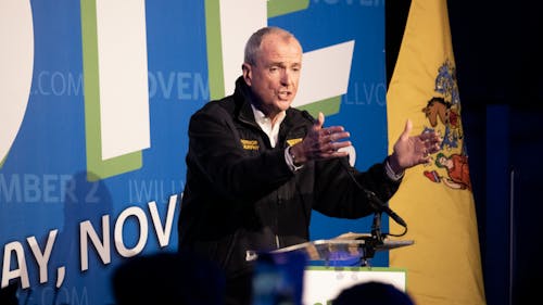 Gov. Phil Murphy (D-N.J.) won reelection by only 3.2 percent, with fewer Democrats voting in certain counties than in the previous New Jersey governor race despite the availability of early voting and mail-in ballots. – Photo by Olivia Thiel