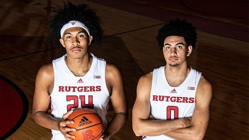 Senior guards Ron Harper Jr. and Geo Baker closed out their careers on the Banks with a memorable season as The Daily Targum ranks its top five games from the 2021-2022 campaign. – Photo by Scarletknights.com