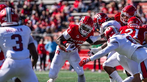Freshman running back Samuel Brown V led Rutgers to its first Big Ten win at home in five years, defeating Indiana 24-17 at SHI Stadium on Busch campus.  – Photo by Rutgers Football / Twitter