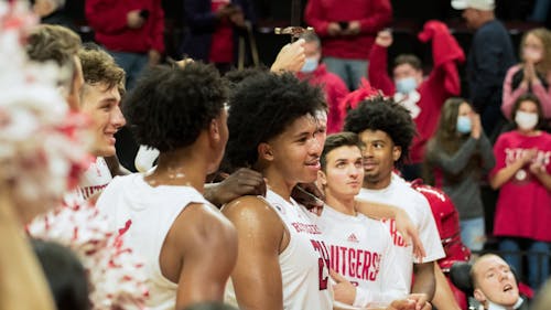 The Rutgers men's basketball earned a come from behind victory in Lincoln, defeating Nebraska for the second time this season.  – Photo by Tom Gilbert