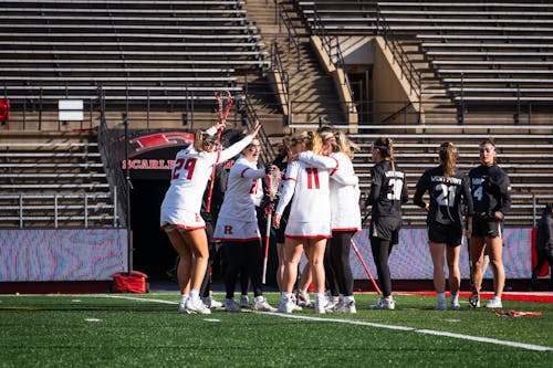 The Rutgers women's lacrosse team has had lots to celebrate throughout its hot start to the new season. – Photo by Christian Sanchez