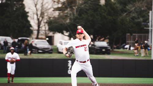 Senior left-handed pitcher Justin Sinibaldi was dealing on the mound for the Rutgers baseball team, tossing a complete-game shutout on Friday against UConn. – Photo by Evan Leong