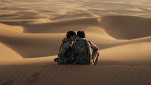 Zendaya and Timothée Chalamet play star-crossed lovers in the breathtaking "Dune: Part Two." – Photo by @filmoment / Instagram