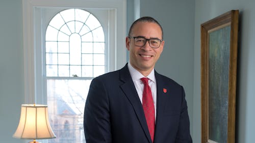 University President Jonathan Holloway discussed several priorities for the upcoming school year in his recent address to the University Senate. – Photo by Nick Romanenko / Rutgers.edu