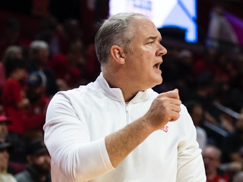 Head coach Steve Pikiell and the rest of the coaching staff have made waves for the Rutgers men's basketball team in the recruiting trail last month. – Photo by @RutgersBasketball / X.com