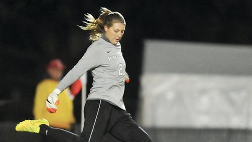 Freshman goalkeeper Casey Murphy seized the starting goalkeeper position prior to the year in August and served as a key piece to an elite Rutgers defense.  – Photo by Edwin Gano